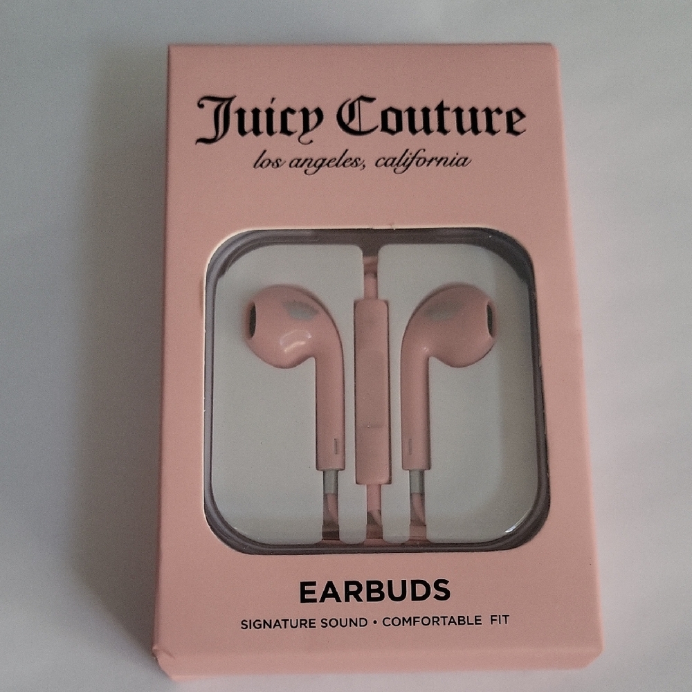 Juicy Couture Blush Earbud Headphones